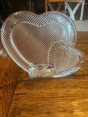 Vintage glass heart frame